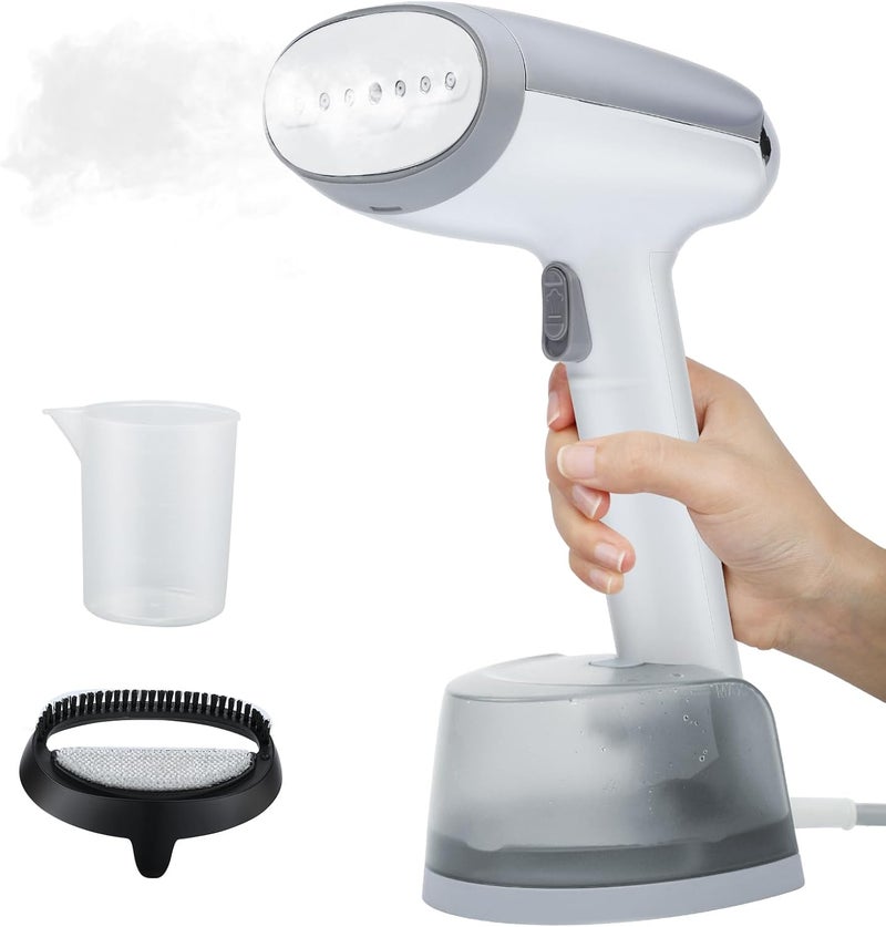ARSFUTU Steamer for Clothes Handheld Clothes Steamer 1300W Portable Garment Steamer Auto Shut-off 20-Second Fast Heat-up with Adjustable Steam 12.34oz Detachable Water Tank for Home Office Travel - Image 1